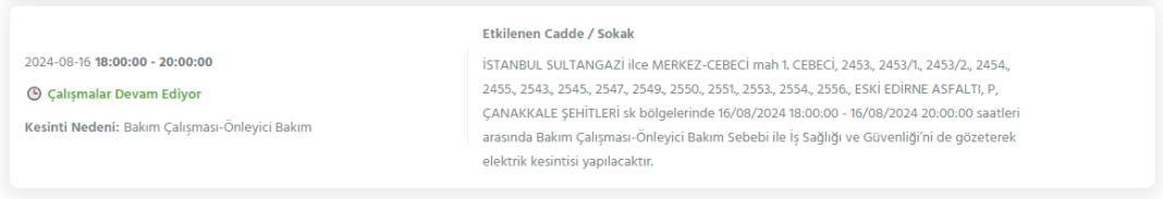 İstanbullular dikkat! Bugün bu ilçelerde elektrikler kesilecek 3